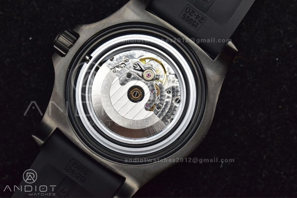 Superocean Automatic 44 TF 1:1 Best Edition Yellow Dial Black Bezel on Black Rubber Strap A Stylish 202