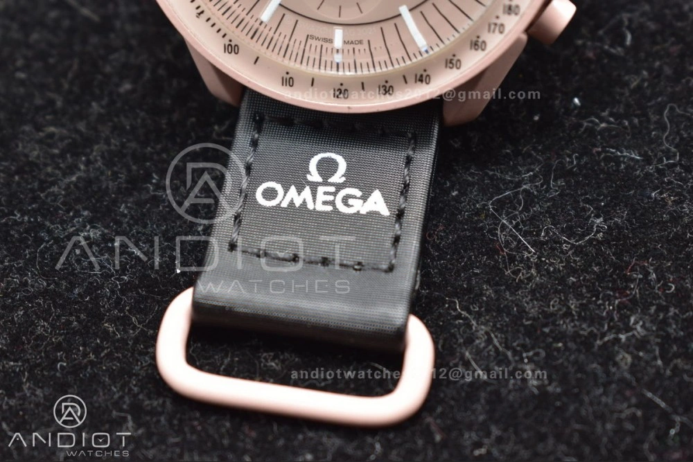Swatch x Omega Bioceramic Moonwatch Mission to Jupiter on Nylon Strap Quartz TravelReady 92