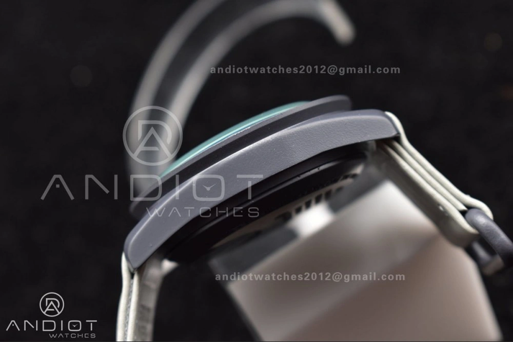 Seasonal Swatch x Omega Bioceramic Moonwatch Mission to Mercury on Nylon Strap Quartz 93