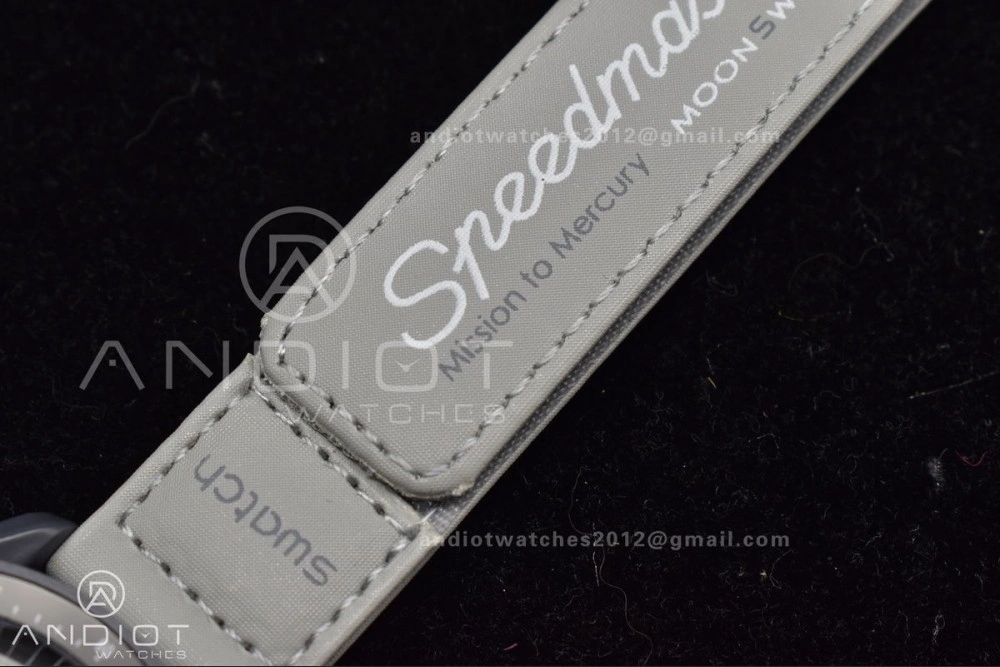 Seasonal Swatch x Omega Bioceramic Moonwatch Mission to Mercury on Nylon Strap Quartz 93