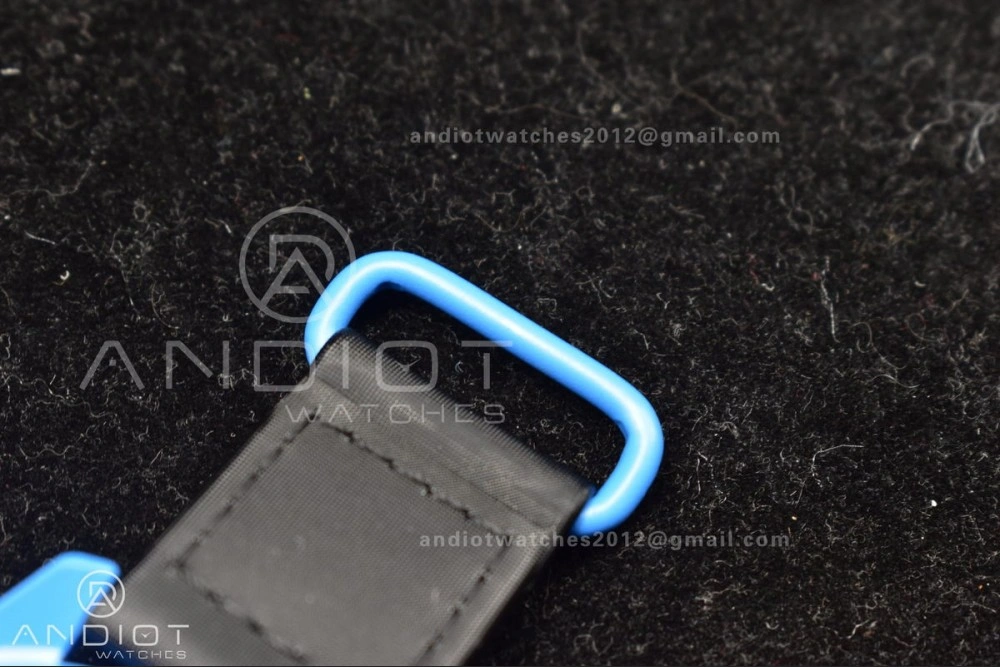 Supportive Swatch x Omega Bioceramic Moonwatch Mission to Neptune on Nylon Strap Quartz 136