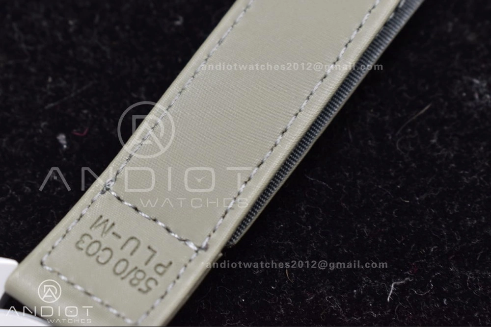 Swatch x Omega Bioceramic Moonwatch Mission to Pluto on Nylon Strap Quartz GoodFit 1182