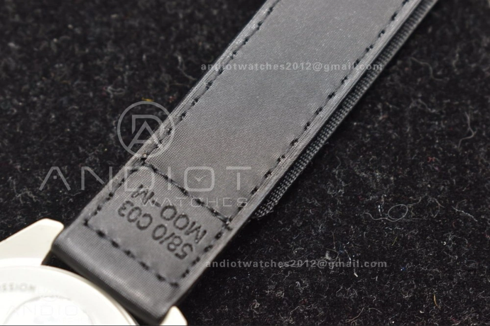 Swatch x Omega Bioceramic Moonwatch Mission to The Moon on Nylon Strap Quartz Sleek 91
