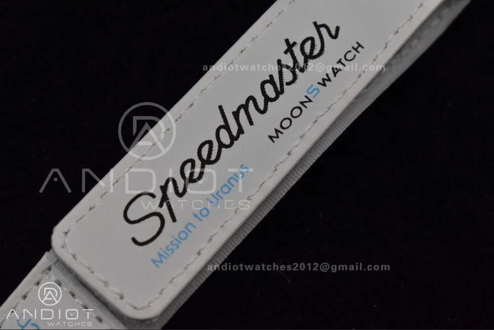 Swatch x Omega Bioceramic Moonwatch Mission to Uranus on Nylon Strap Quartz Sleek 141