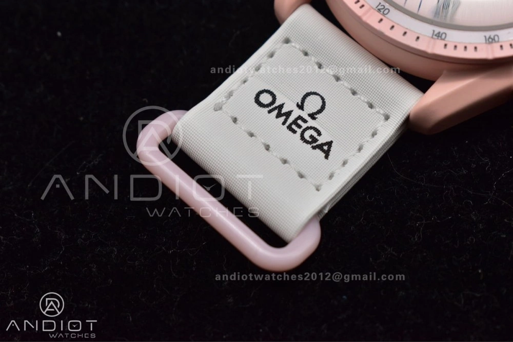 Functional Swatch x Omega Bioceramic Moonwatch Mission to Venus on Nylon Strap Quartz 130