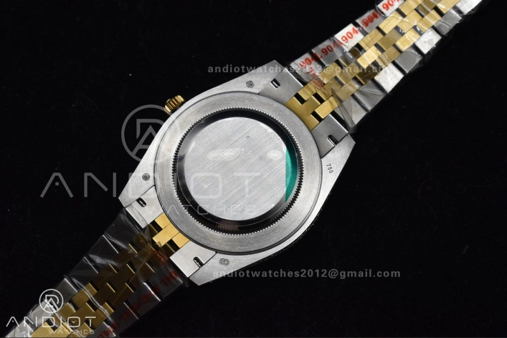 TWD 41mm Best Version Diamond DateJust Roman Dial 2 Tone Yellow Gold Flexible 1196