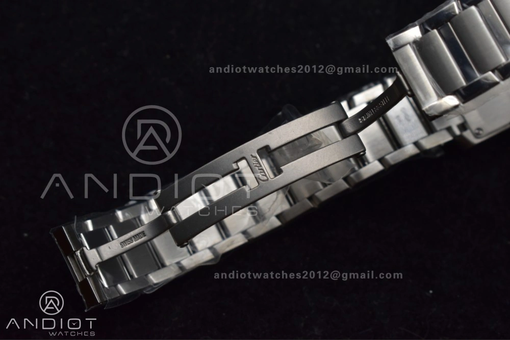 Sporty Tank Francaise Small SS KRF 1:1 Best Edition White Dial on SS Bracelet Ronda Quartz 248