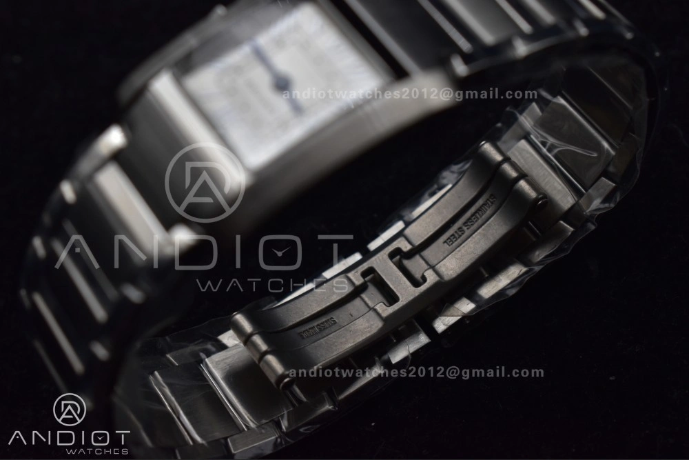 Sporty Tank Francaise Small SS KRF 1:1 Best Edition White Dial on SS Bracelet Ronda Quartz 248