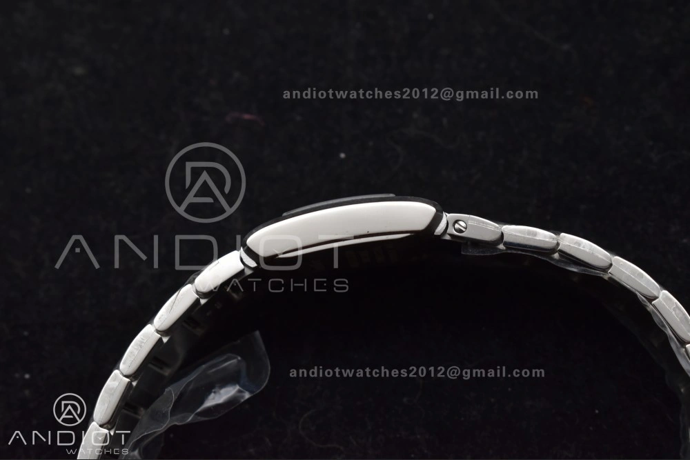Sporty Tank Francaise Small SS KRF 1:1 Best Edition White Dial on SS Bracelet Ronda Quartz 248