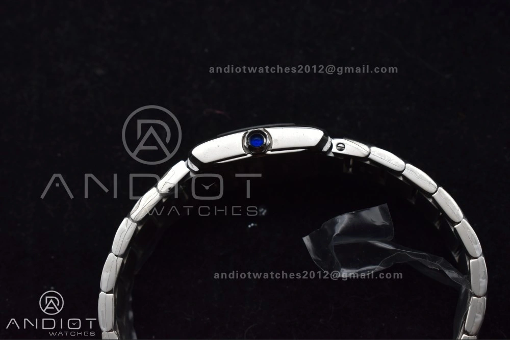 Sporty Tank Francaise Small SS KRF 1:1 Best Edition White Dial on SS Bracelet Ronda Quartz 248