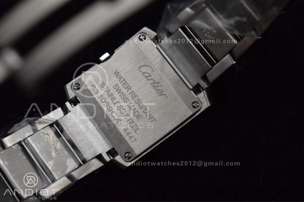 Sporty Tank Francaise Small SS KRF 1:1 Best Edition White Dial on SS Bracelet Ronda Quartz 248