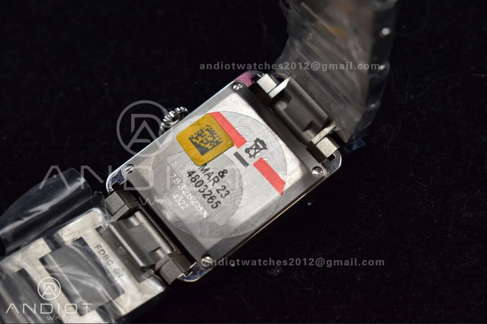 ZipUp Tank Solo 20.3mm K11F SS White Dial With Diamond Bezel On SS Bracelet Ronda Quartz 1190