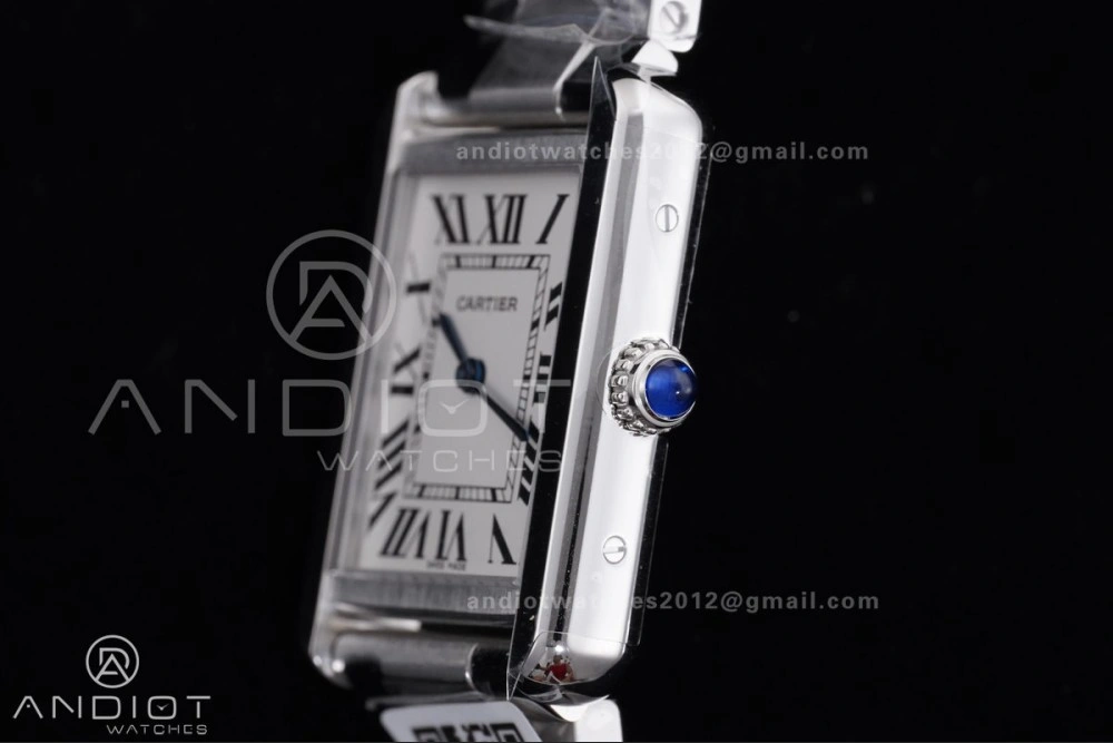 Affordable Tank Solo 31x24.4mm AF SS White Dial on SS Bracelet Ronda Quartz 255