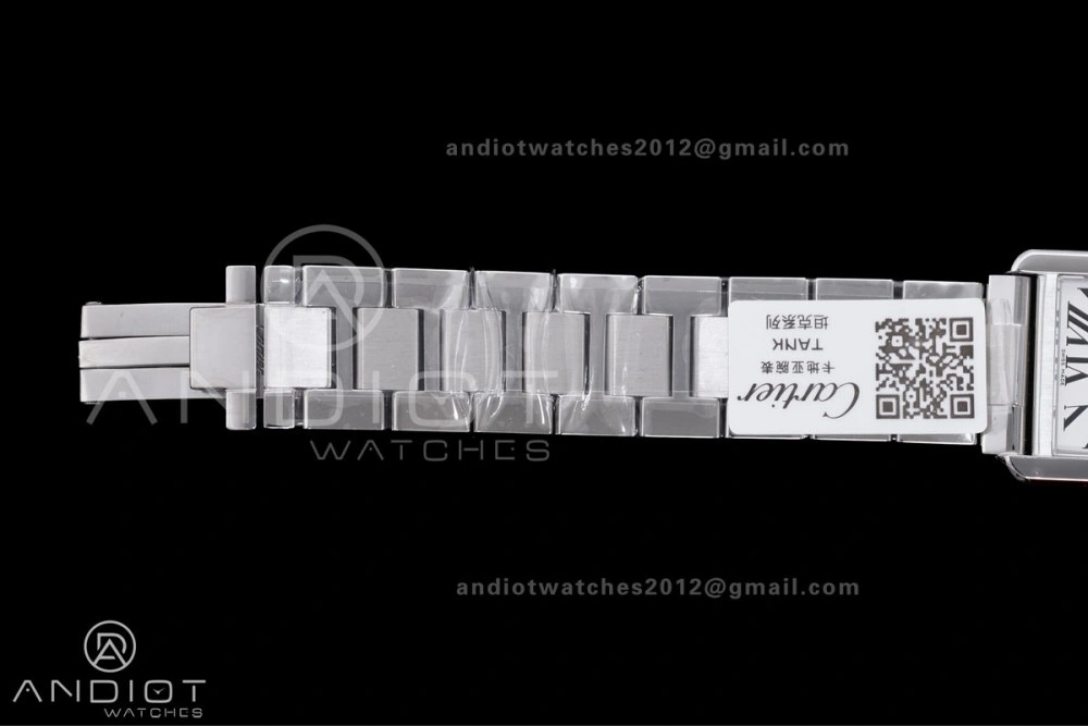 Affordable Tank Solo 31x24.4mm AF SS White Dial on SS Bracelet Ronda Quartz 255