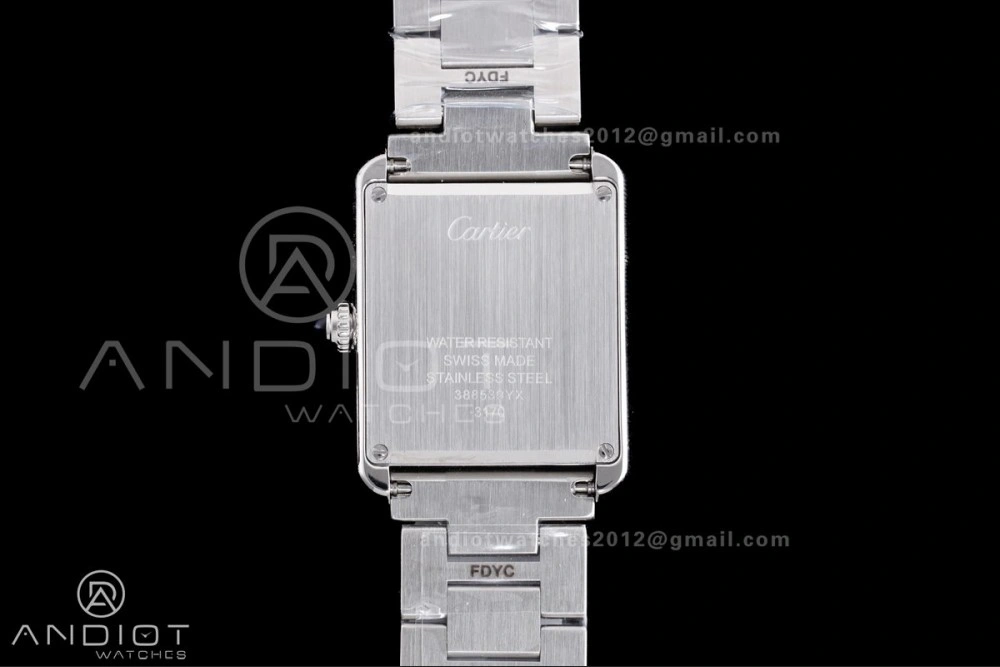 Affordable Tank Solo 31x24.4mm AF SS White Dial on SS Bracelet Ronda Quartz 255