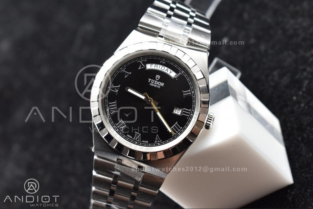 Functional Tudor Royal V7F 1:1 Best Edition Black Dial on SS Strap A 1283