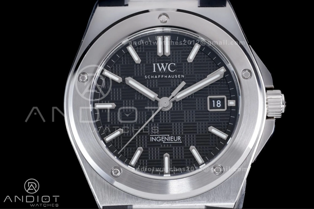 Comfortable V7 Factory IWC Ingenieur IW328901 Black V2 Dial On SS Automatic A 294