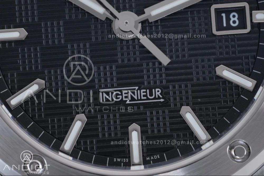 Comfortable V7 Factory IWC Ingenieur IW328901 Black V2 Dial On SS Automatic A 294