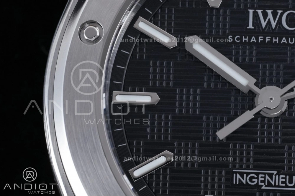 Comfortable V7 Factory IWC Ingenieur IW328901 Black V2 Dial On SS Automatic A 294