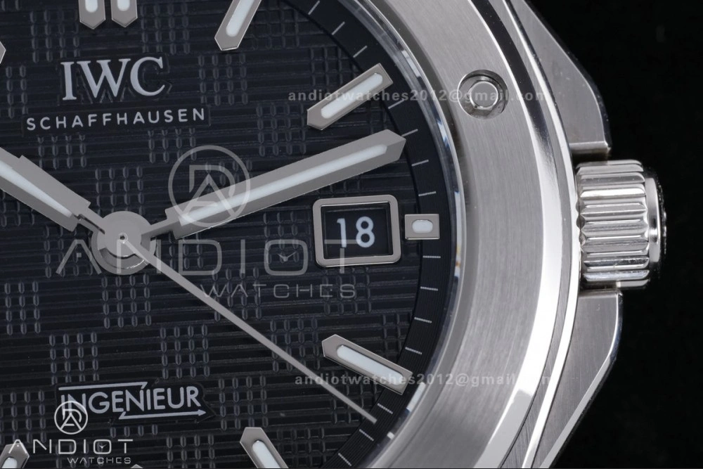 Comfortable V7 Factory IWC Ingenieur IW328901 Black V2 Dial On SS Automatic A 294