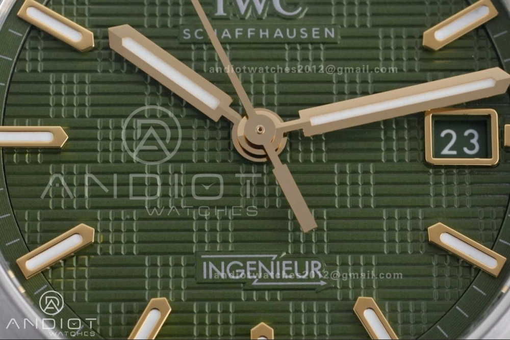 MultiPurpose V7 Factory IWC Ingenieur IW328908 Green V2 Dial On SS Automatic A 312