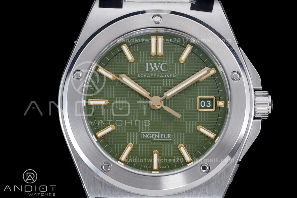 V7 Factory IWC Ingenieur IW328908 Green V2 Dial On SS Automatic SW HighPerformance 313