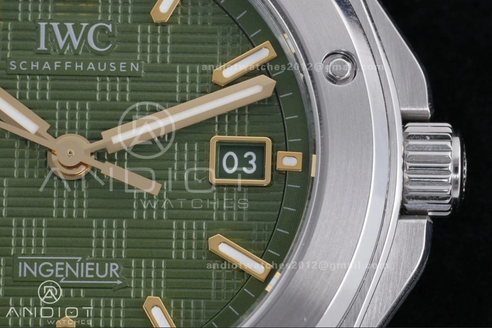 V7 Factory IWC Ingenieur IW328908 Green V2 Dial On SS Automatic SW HighPerformance 313