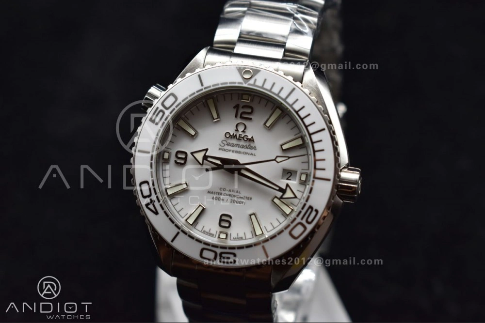 ZipUp VS Factory White 39.5mm Seamaster Planet Ocean 600m Made 1:1 like Genuine 9