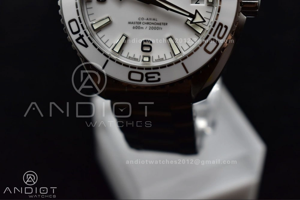 ZipUp VS Factory White 39.5mm Seamaster Planet Ocean 600m Made 1:1 like Genuine 9