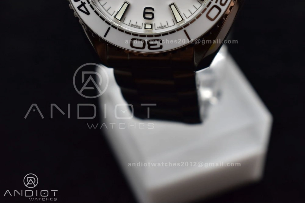 ZipUp VS Factory White 39.5mm Seamaster Planet Ocean 600m Made 1:1 like Genuine 9