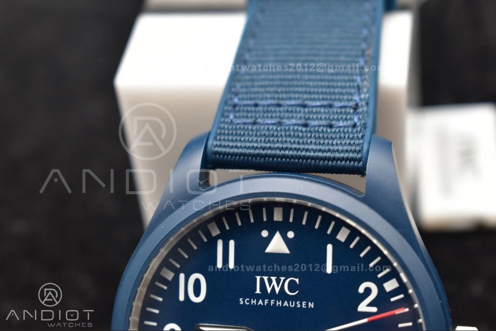 Watch of Pilot 'Laureus Sport for Good' Blue Ceramic M+F Best Edition on Blue Nylon Strap A Classic 310