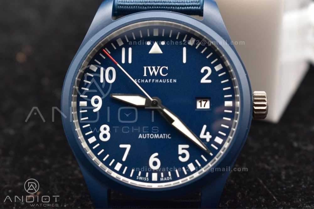 Watch of Pilot 'Laureus Sport for Good' Blue Ceramic M+F Best Edition on Blue Nylon Strap A Classic 310