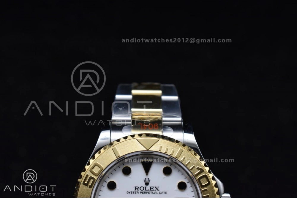 Reliable Yacht-Master 116623 YG Plated GMF Best Edition White Dial on SS YG Bracelet SA 1202