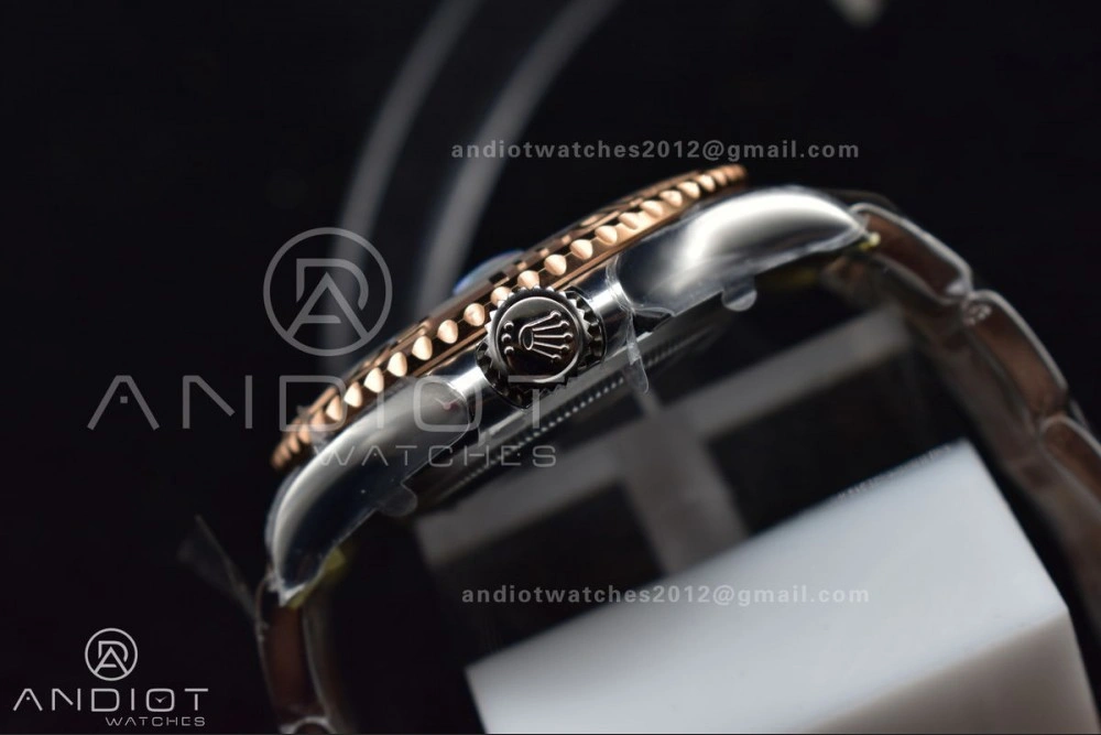 Trendy Yacht-Master 126621 Clean 1:1 Best Edition Rose Gold Plated 904L Steel Brown Dial On SS Bracelet VR 488