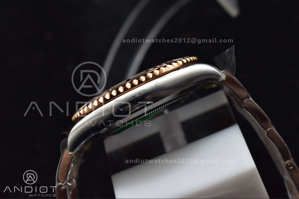 Trendy Yacht-Master 126621 Clean 1:1 Best Edition Rose Gold Plated 904L Steel Brown Dial On SS Bracelet VR 488