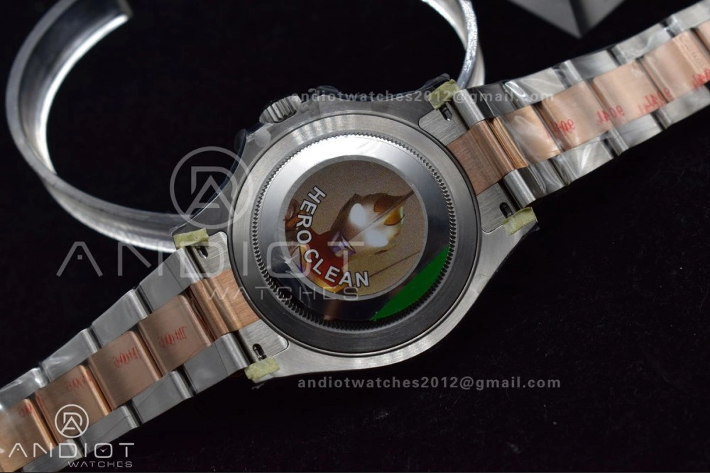 Trendy Yacht-Master 126621 Clean 1:1 Best Edition Rose Gold Plated 904L Steel Brown Dial On SS Bracelet VR 488