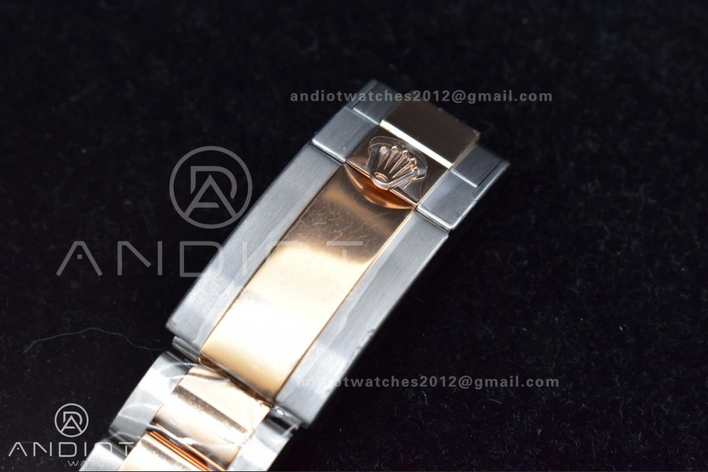 Trendy Yacht-Master 126621 Clean 1:1 Best Edition Rose Gold Plated 904L Steel Brown Dial On SS Bracelet VR 488