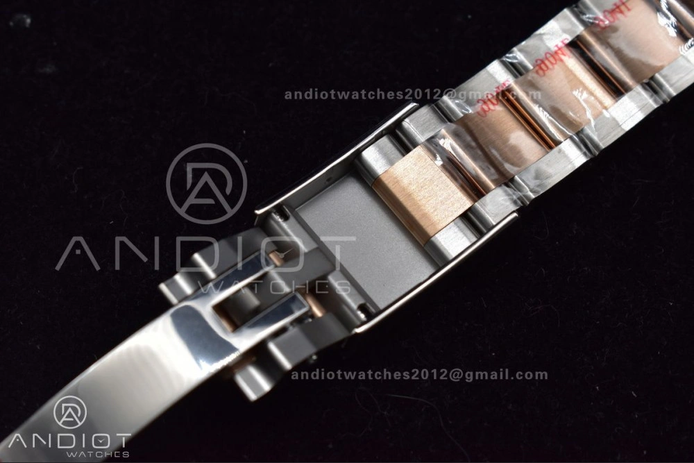 Trendy Yacht-Master 126621 Clean 1:1 Best Edition Rose Gold Plated 904L Steel Brown Dial On SS Bracelet VR 488