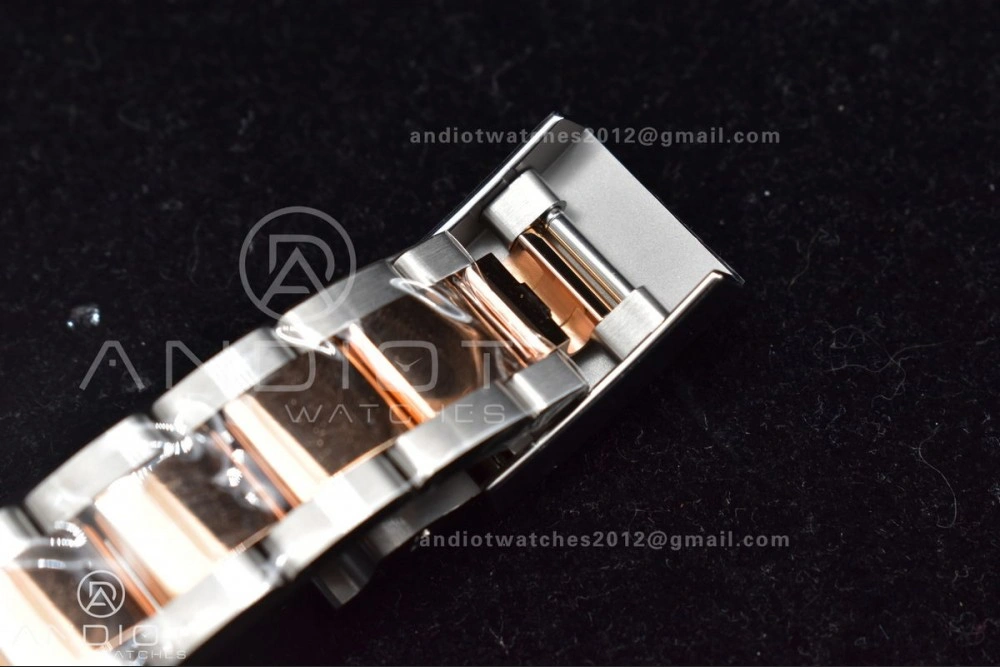Trendy Yacht-Master 126621 Clean 1:1 Best Edition Rose Gold Plated 904L Steel Brown Dial On SS Bracelet VR 488