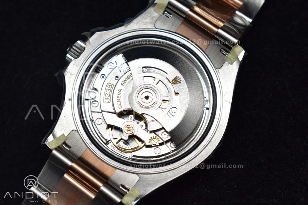 Trendy Yacht-Master 126621 Clean 1:1 Best Edition Rose Gold Plated 904L Steel Brown Dial On SS Bracelet VR 488