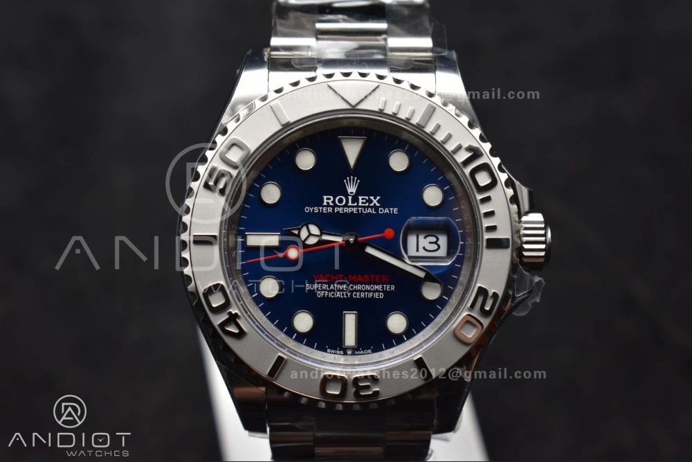Yacht-Master 126622 Clean 1:1 Best Edition 904L Steel Blue Dial on SS Bracelet VR HighPerformance 1204