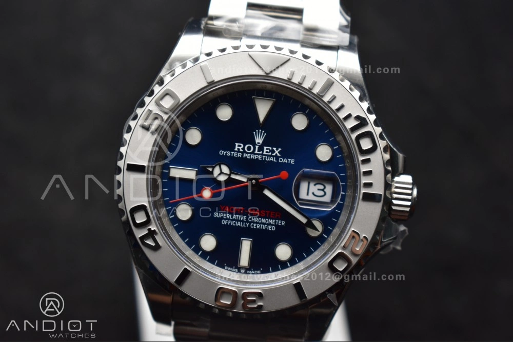 Yacht-Master 126622 Clean 1:1 Best Edition 904L Steel Blue Dial on SS Bracelet VR HighPerformance 1204