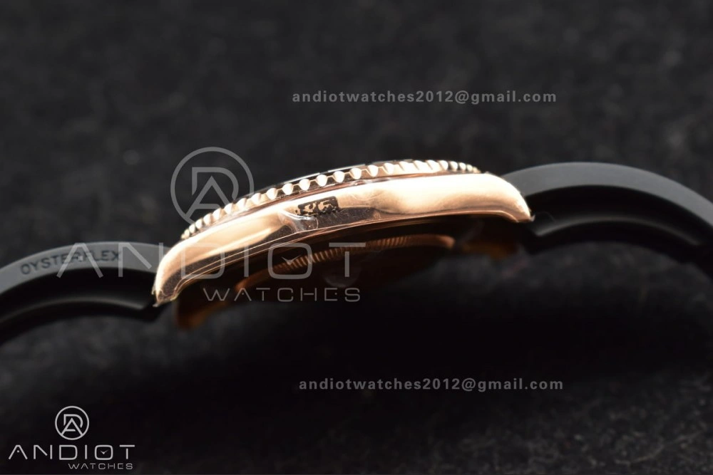 Yacht-Master 126655 VSF 1:1 Best Edition Black Ceramic Bezel on Oysterflex Rubber Strap VS TimelessDesign 1220