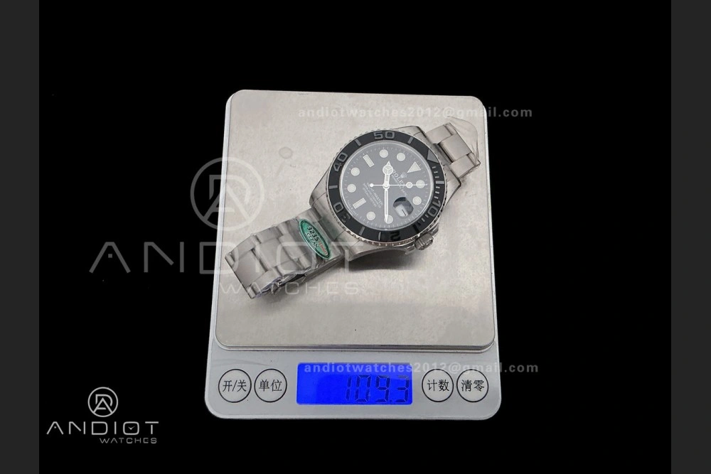 EyeCatching Yacht-Master 226627 Titanium Clean 1:1 Best Edition Black Dial On Titanium Bracelet SH 1206