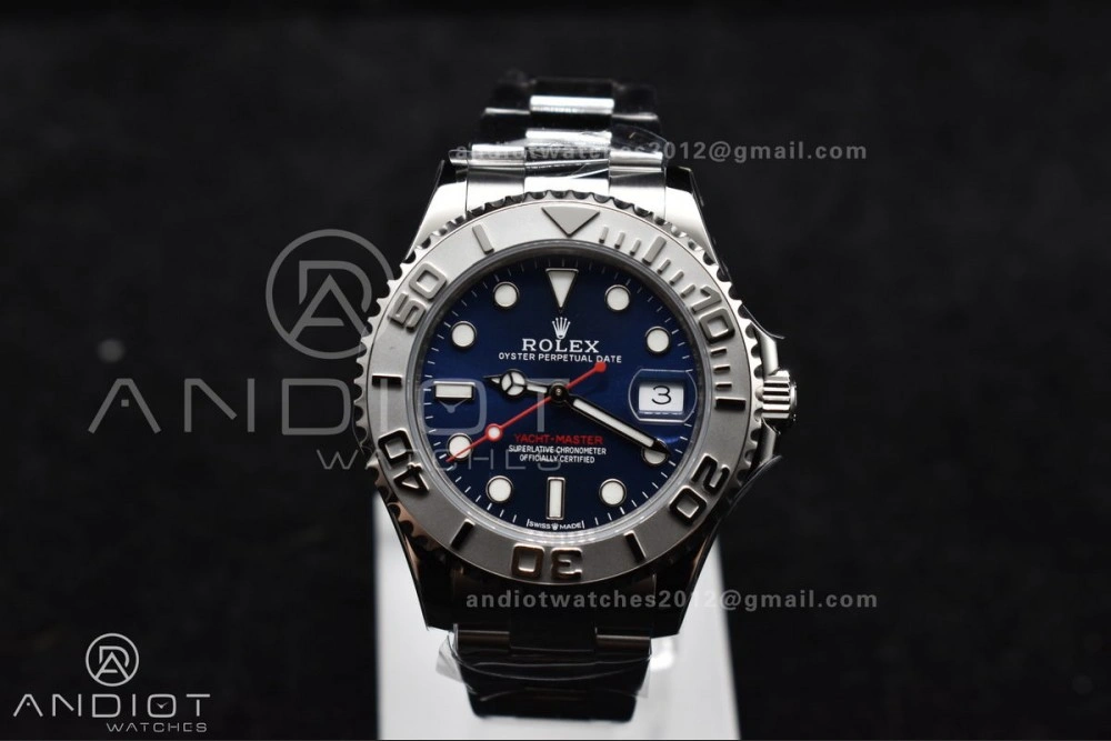Yacht-Master 37mm 268622 CVSF 1:1 Best Edition Blue Dial 316L SS Case and Bracelet A TravelReady 1211