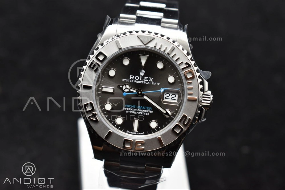 Yacht-Master 37mm 268622 CVSF 1:1 Best Edition Gray Dial 316L SS Case and Bracelet A Effortless 1215
