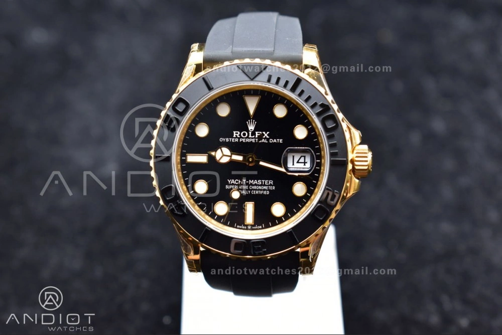 EyeCatching Yacht-Master 42mm 226658 VSF 1:1 Best Edition 3D Black Ceramic Bezel on Black Rubber Strap VS 1224