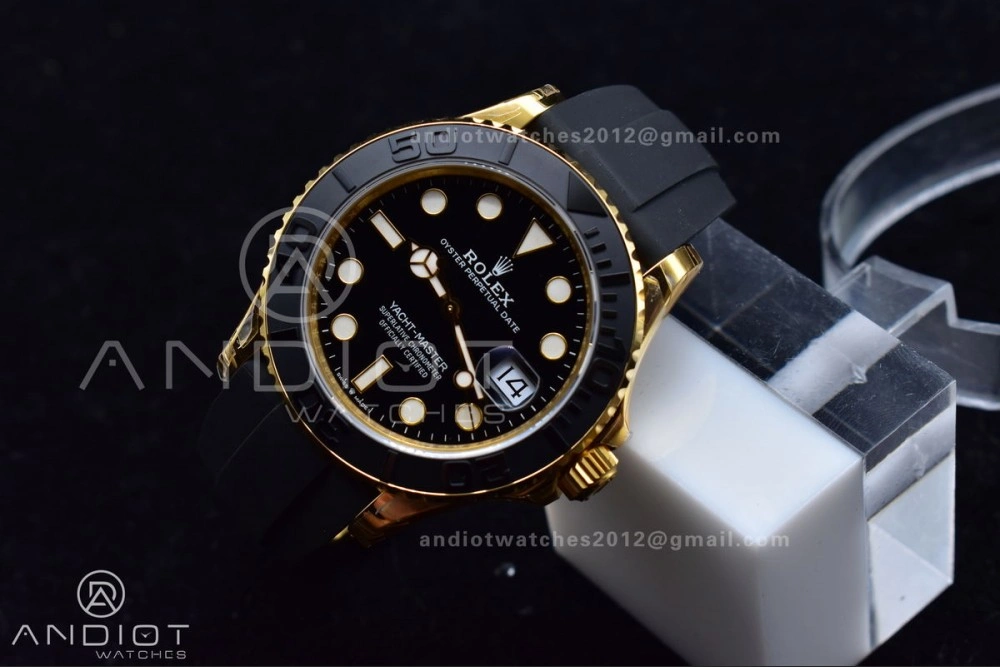 EyeCatching Yacht-Master 42mm 226658 VSF 1:1 Best Edition 3D Black Ceramic Bezel on Black Rubber Strap VS 1224