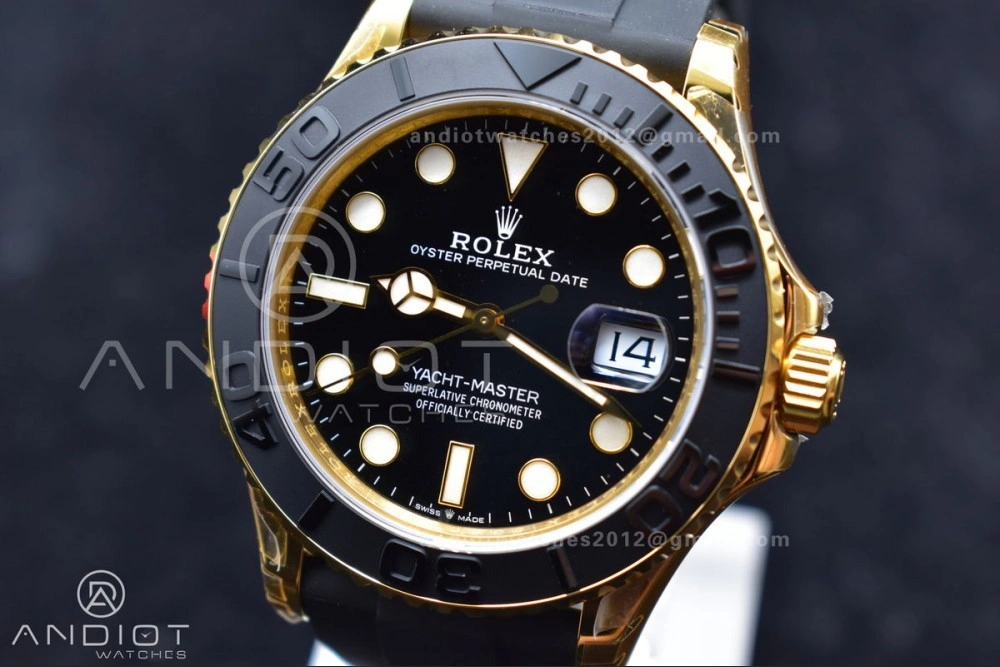 EyeCatching Yacht-Master 42mm 226658 VSF 1:1 Best Edition 3D Black Ceramic Bezel on Black Rubber Strap VS 1224