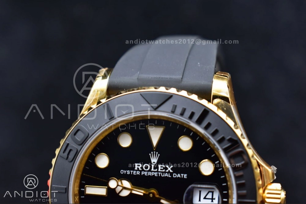 EyeCatching Yacht-Master 42mm 226658 VSF 1:1 Best Edition 3D Black Ceramic Bezel on Black Rubber Strap VS 1224